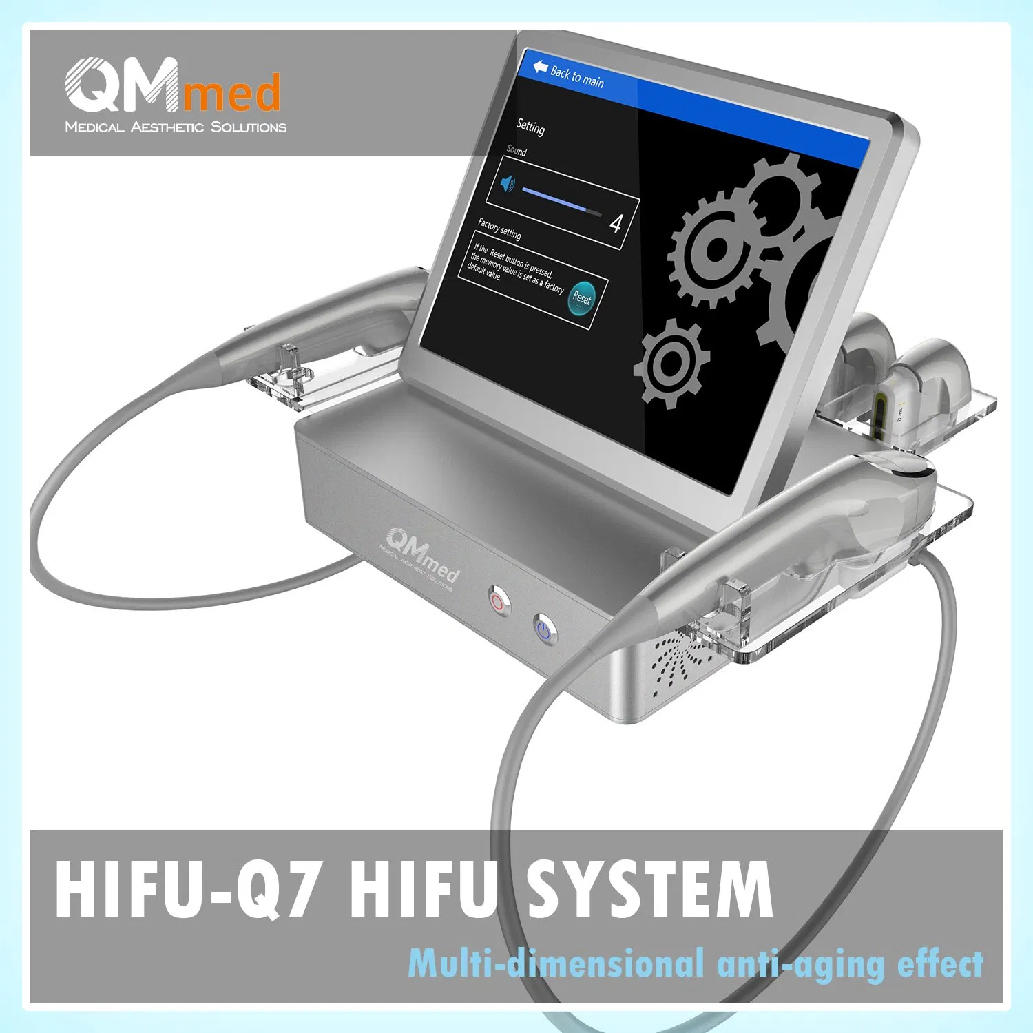 Custom OEM Medical Beauty Ultrasound Solution with Multi Frequency Probes Hifu Beauty Machine