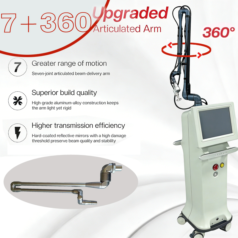 10600nm CO2 Laser Dermatology Equipment Skin Resurfacing Vaginal Rejuvenation Wrinkle Removal Fractional Co2 Laser Machine