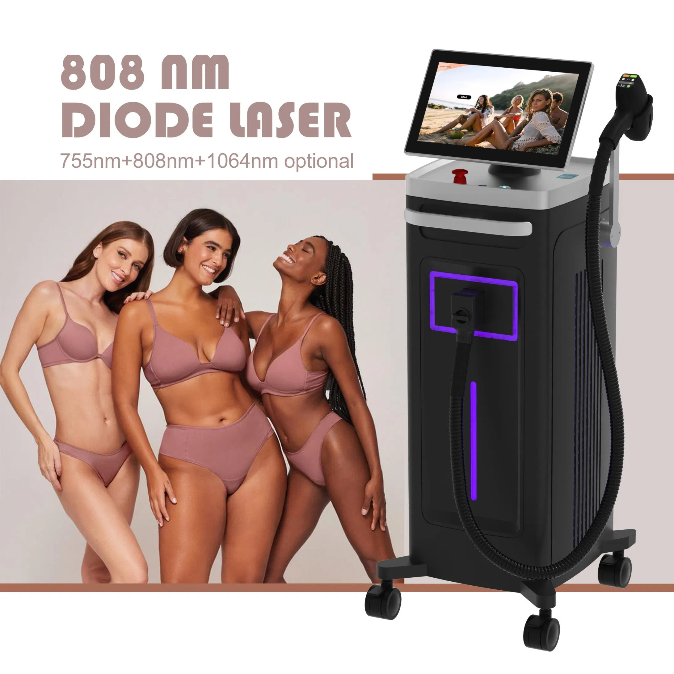 Advanced 4-in-1 Laser Treatment Beauty System: Diode Laser, IPL, ND YAG, RF