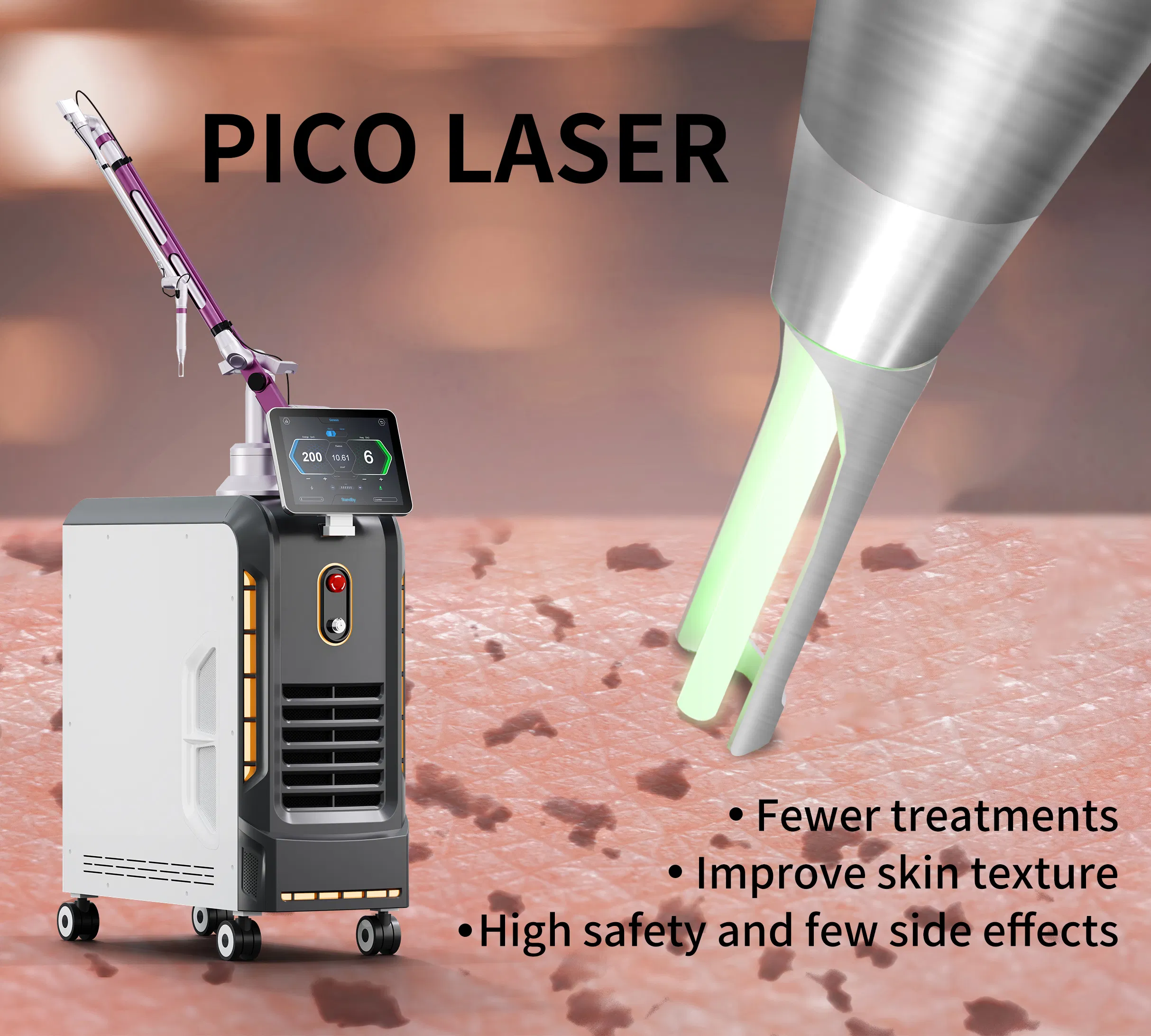 High-Efficiency Tattoo Removal Laser System for All Skin Types
