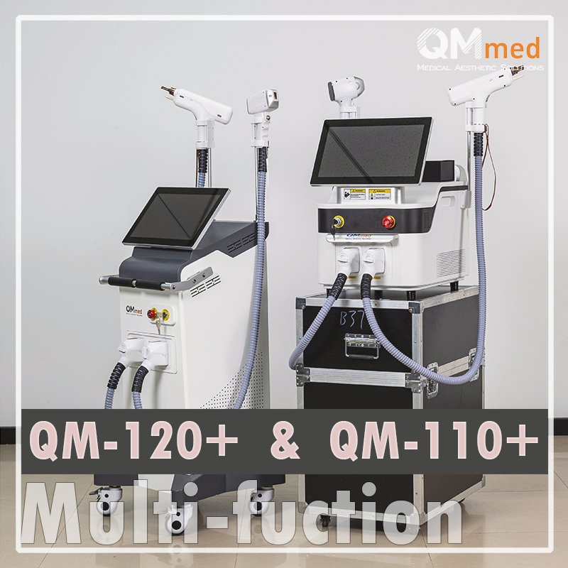 Picolaser 808 Hair Removal Lazer 2 in 1 Diode and Picosecond Laser ND YAG and Diode Laser Machine Pico Diode Laser