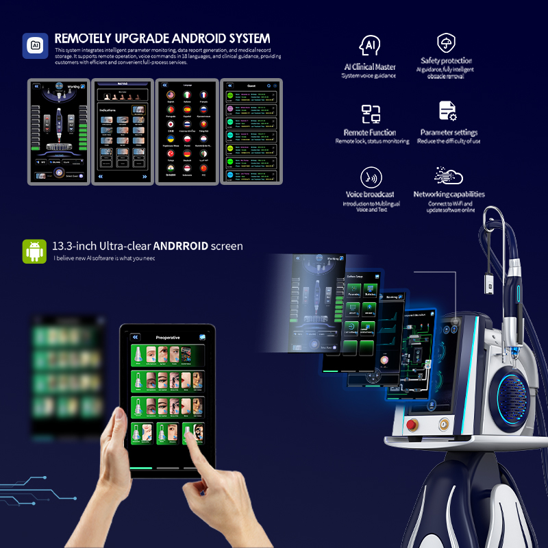 AI System Q Switch Nd Yag Laserl Beauty Machine Pigments Removal 1064nm 532nm 1320nm Tatoo Removal Laser Machine