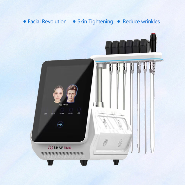 EMS RF Face Lifting Muscle Stimulator Machine Skin Rejuvenation Skin Tightening Facial Desktop Magnetic Facial EMS Device