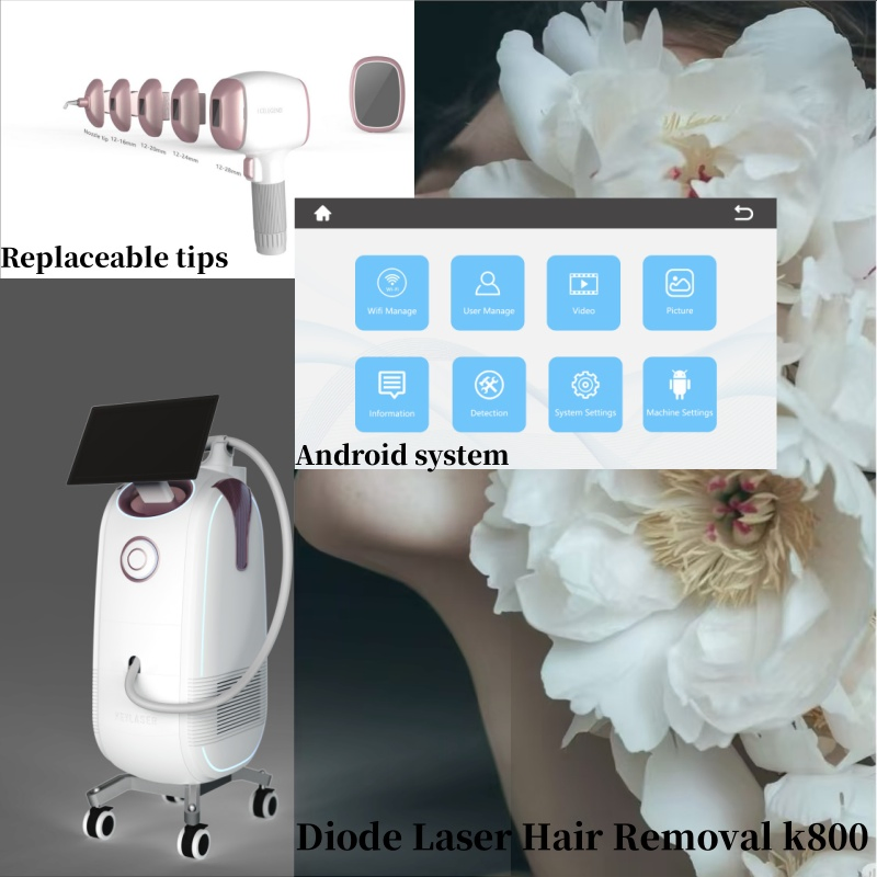 High-Power 808nm Diode Laser Hair Removal System for Home Use
