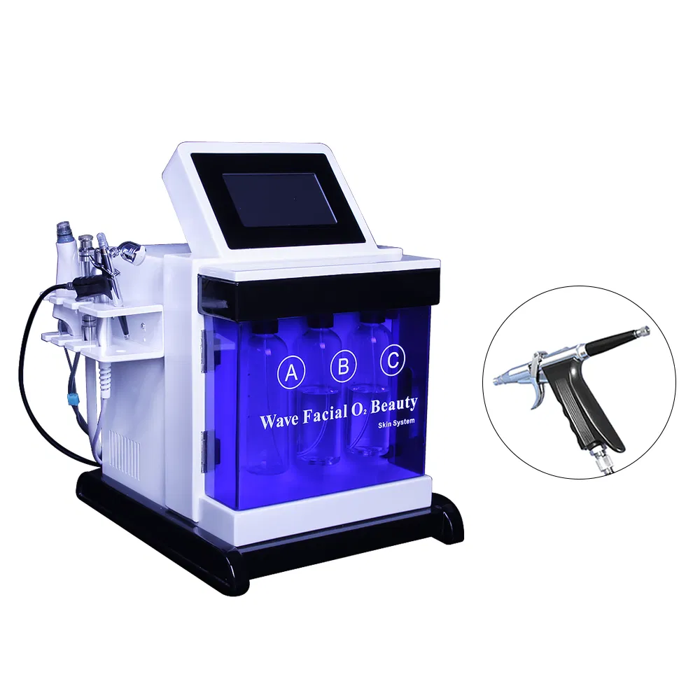 5-Color LED RF Facial O2 Beauty System: Hydration, Dark Spot Removal &amp; Anti-Aging Mask Therapy for Acne/Scar/Skin Rejuvenation