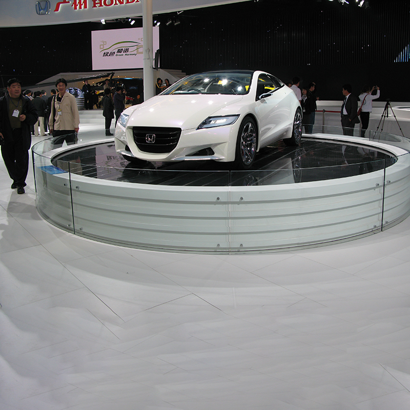 Multi-Function Car Turntable with Integrated Lighting and Sound Options