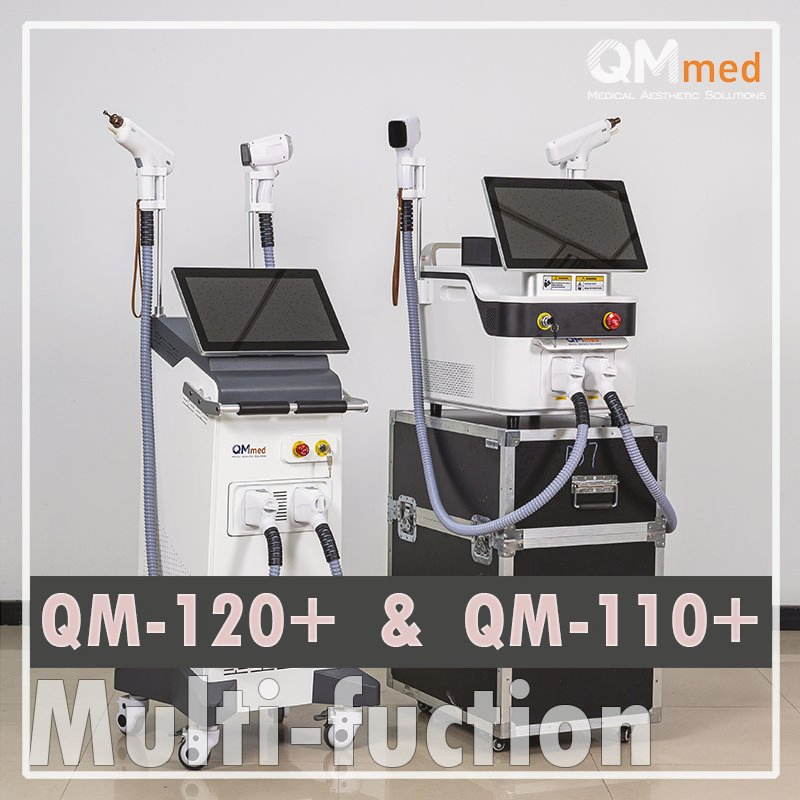 Picolaser 808 Hair Removal Lazer 2 in 1 Diode and Picosecond Laser ND YAG and Diode Laser Machine Pico Diode Laser