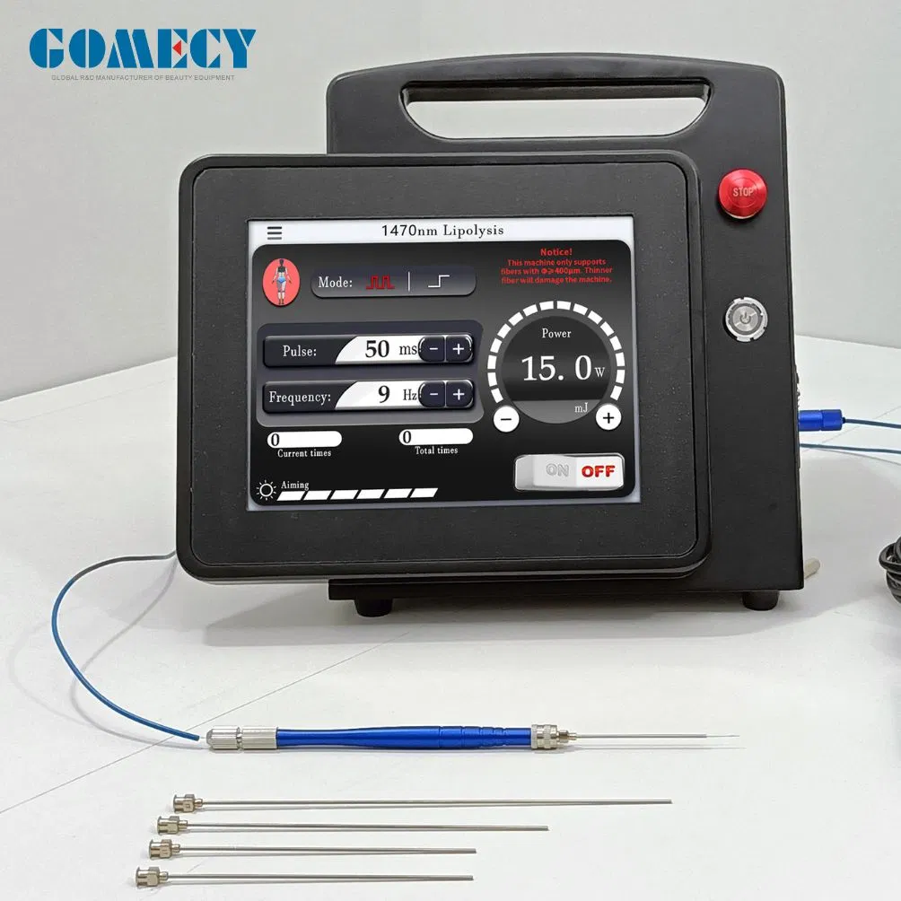 Gomecy Black Hand Bar 1470nm Diode Laser Hemorrhoids System for Evlt Endolift Use