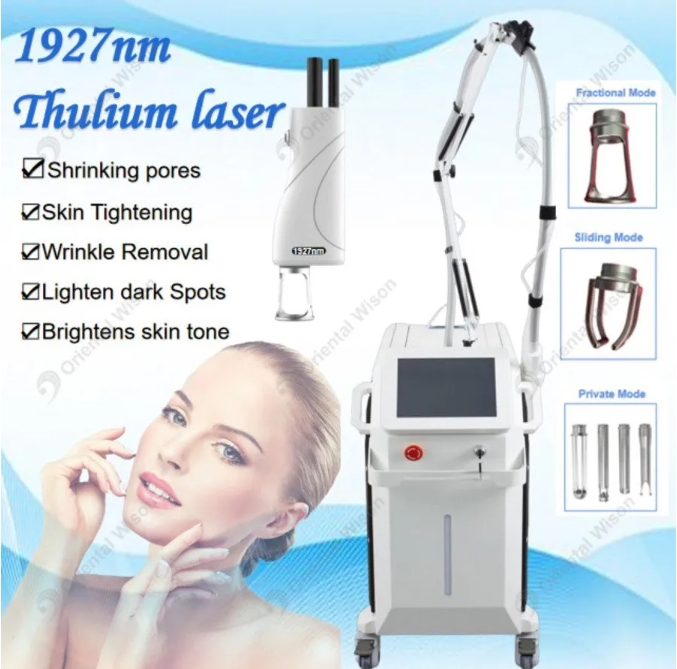 1927nm Thulium Laser Skin Resurfacing Large Pores Scars Removal Skin Repair System