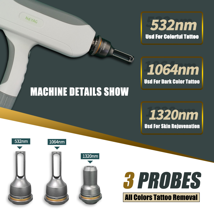 Best Selling Q Switch ND YAG Laser Tattoo Removal Machine For Permanent Makeup Removal Salon Use