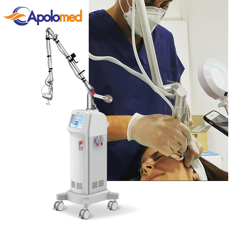 FDA Approved Fractional CO2 Laser System with Scanner RF CO2 Laser Beauty Machine with 30W Output Power for Scars Reduction and Stretch Marks Removal