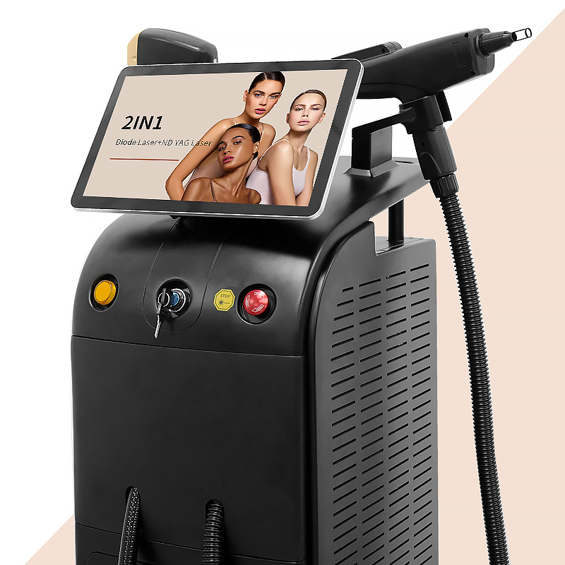 2 in 1 3000W Diode Laser + Picosecond Nd Yag Q-Switch Laser Painless Hair Removal Beauty Machine for Commercial Use