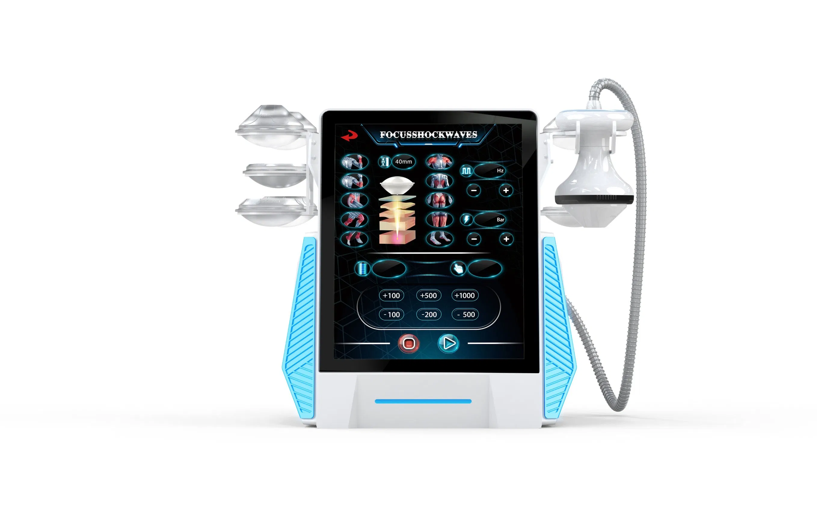 High Quality Single Handle Portable Focusing Device Massage Wave Therapy Device ED Therapy Focusing Machine