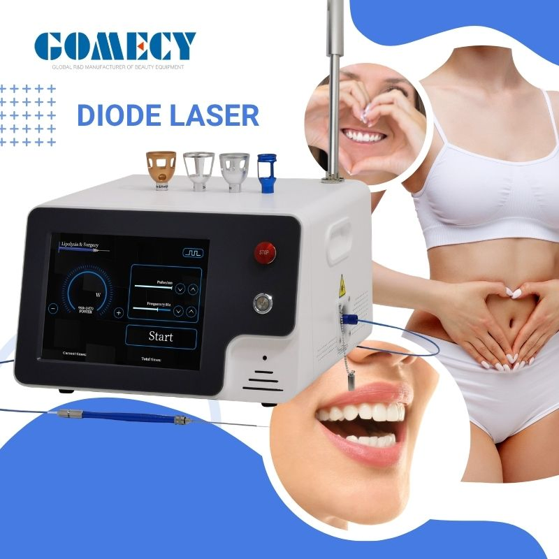 Professional 980nm 1470nm Diode Laser System for Vascular Lesion Nail Fungus Treatment