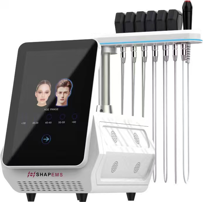 EMS RF Face Lifting Muscle Stimulator Machine Skin Rejuvenation Skin Tightening Facial Desktop Magnetic Facial EMS Device