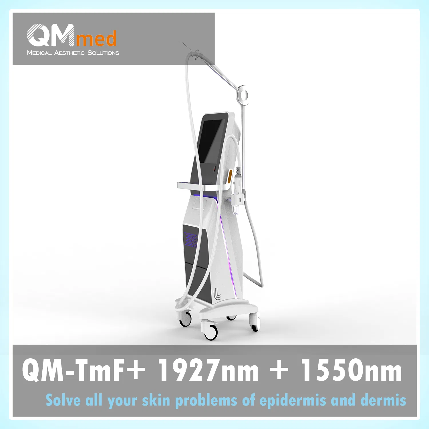 Advanced Smart Dual Wavelength Fractional Laser Skin Rejuvenation System 1927nm/1150nm Comfort Treatment + Pigment Management + Pore Shrinking for Home/Clinic