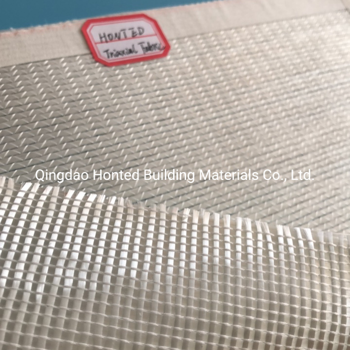 +-45 0/90 Degree E-Glass Fiberglass Triaxial Fabric Fiberglass Multiaxial Fabric for Vacuum Infusion Boat
