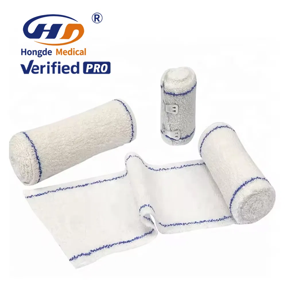 Elastic Crepe Bandage Cotton and Spandex Material for Medical Use
