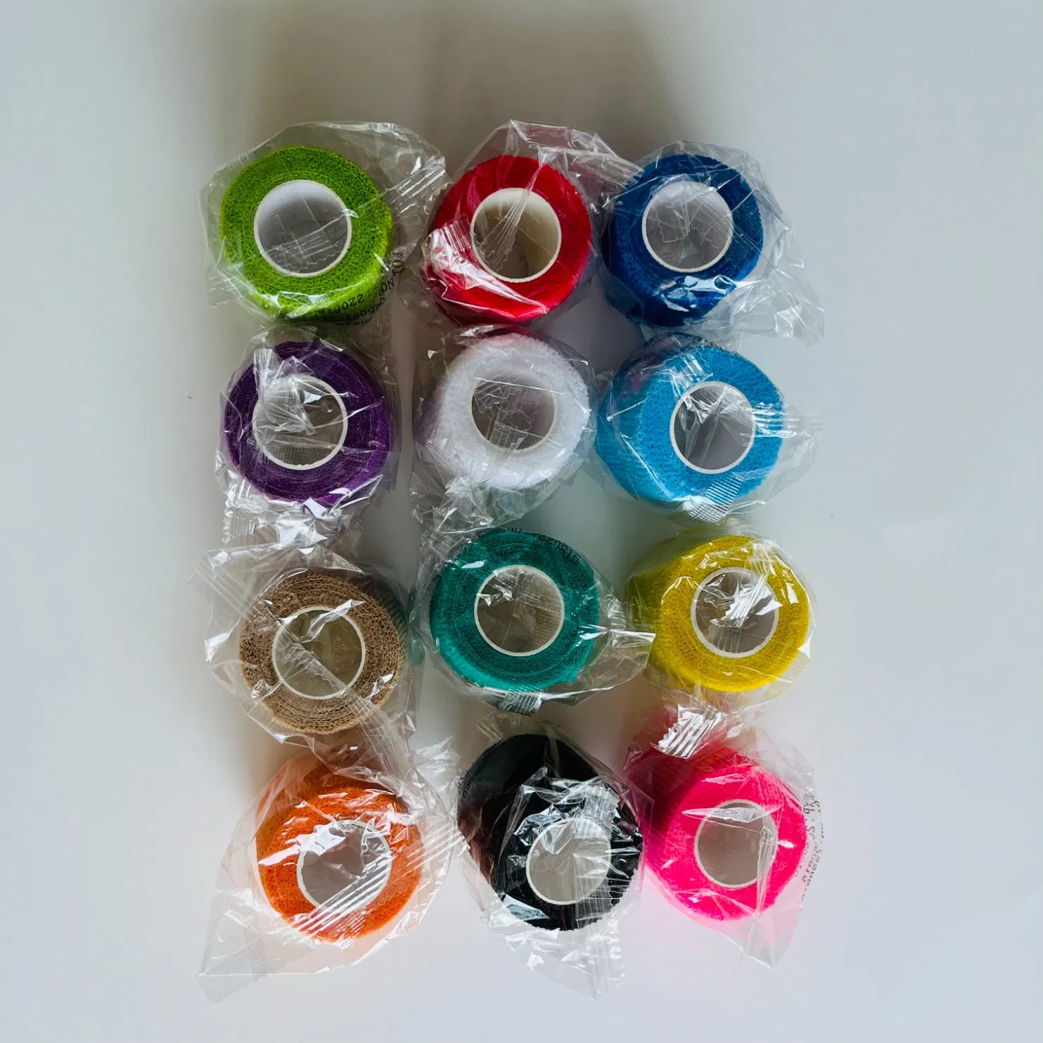 Approved CE ISO Breathable Cohesive Bandage Wrap Rolls Elastic Self-Adherent Tape for Stretch Athletic Wrist