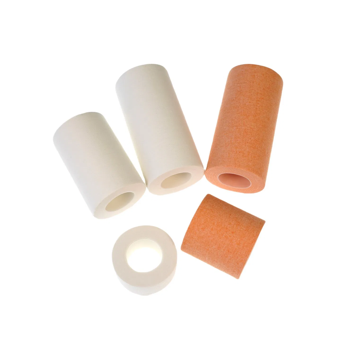 Medmount Medical/Sports/Surgical White/Skin Color Adhesive 100% Cotton Fabric Zinc Oxide Plaster Roll with PE Tin Package