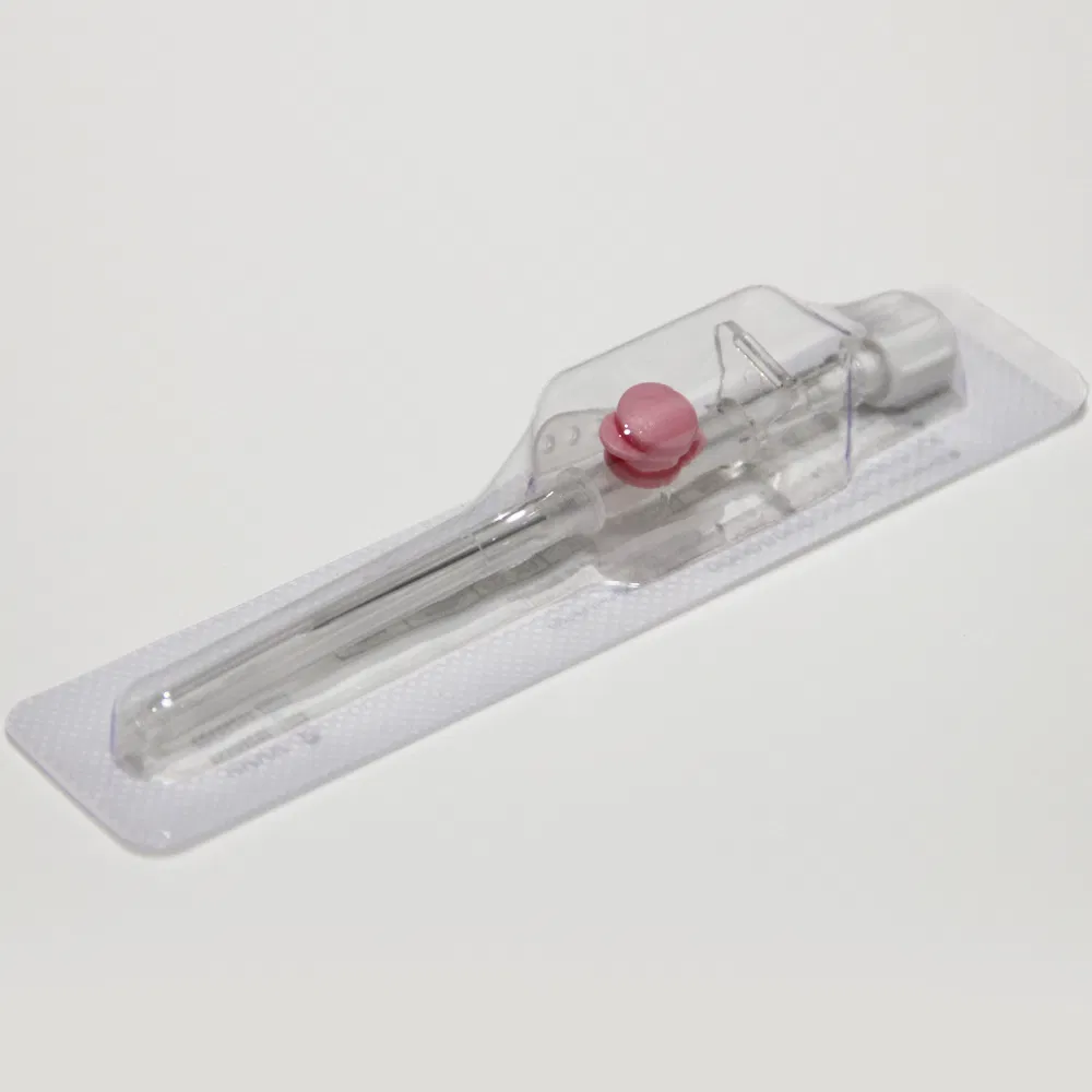 IV Catheter Injection Port Detailed View