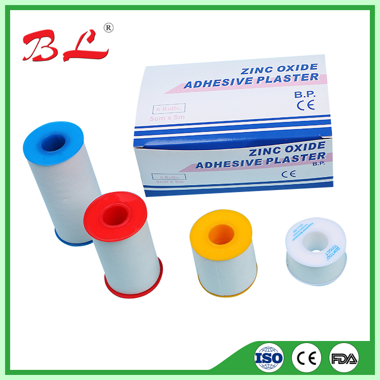 CE Certified Medical Wound Plaster Adhesive Zinc Oxide Adhesive Plaster Roll -F