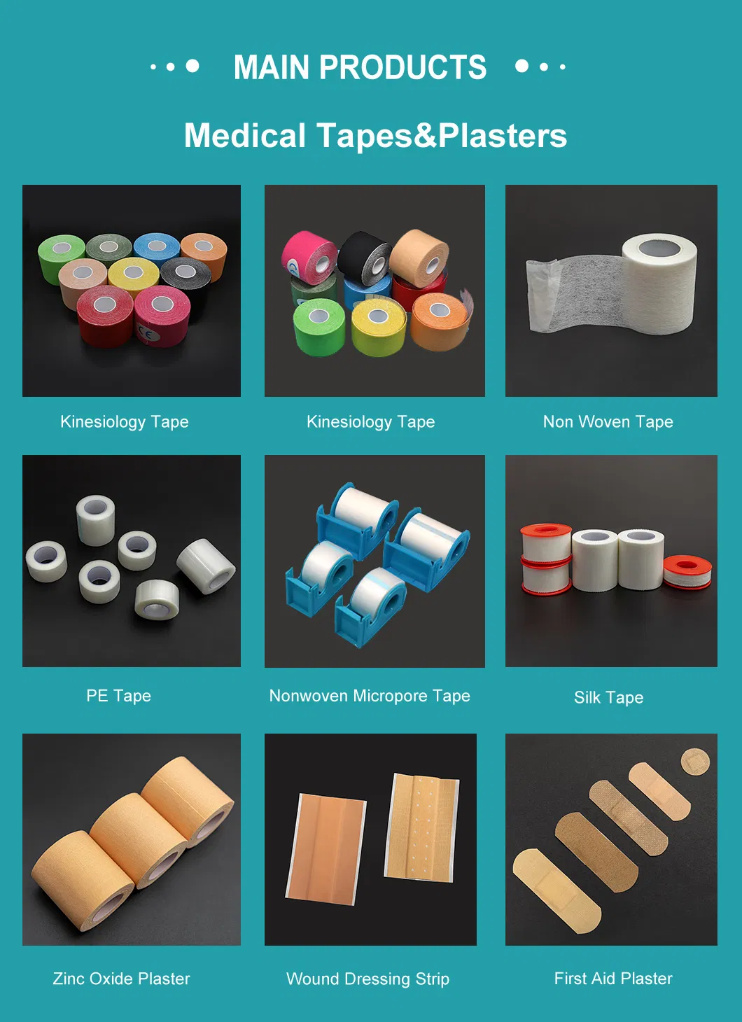 Zinc Oxide Plaster Sizes