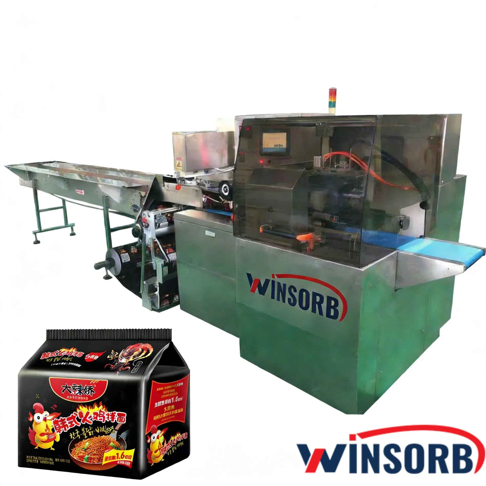 Wide Application for Various Wba-X720 Bottom Feeding Box Motion Pillow Packaging Machine