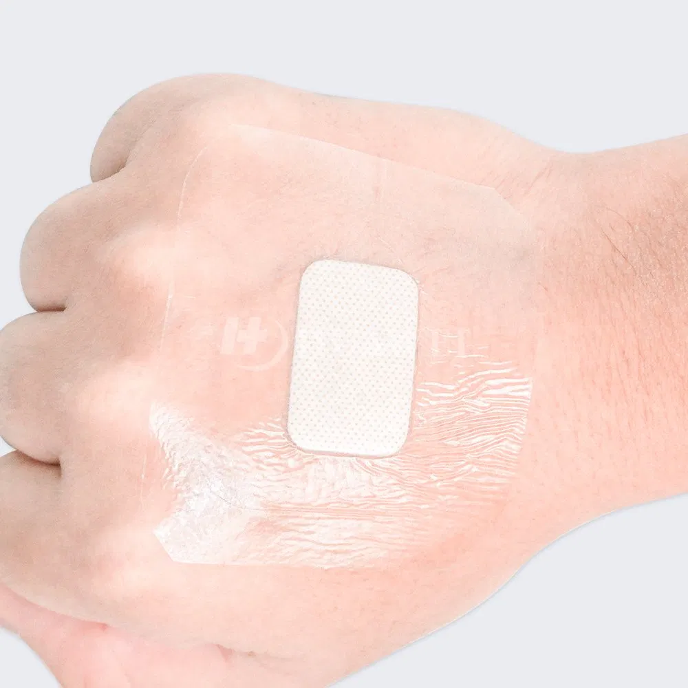 Medical IV Fixation Dressing with with Hydrocolloid Pad Transparent Waterproof Adhesive Patch for Cannula Protection