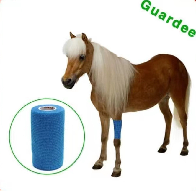 Custom 5cm Non-Woven Wrap Animal Self Adhesive Adherent Vet Cotton Dog Pet Self-Adhesive Elastic Cohesive Bandage