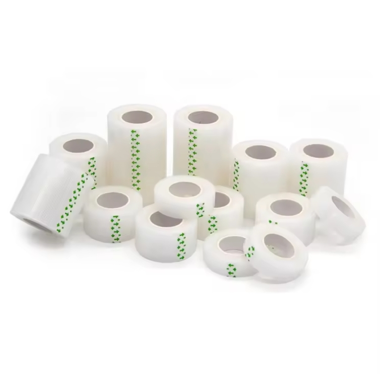 Medical Disposable Transparent Film Roll Waterproof Fixation Surgical Wound Care Hypoallergenic PE Tape
