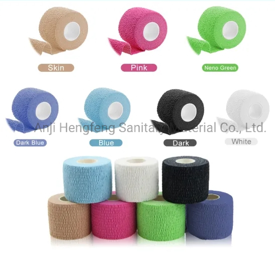 Sport Pet Horse Cohesive Flexible Self Adherent Bandage Different Color