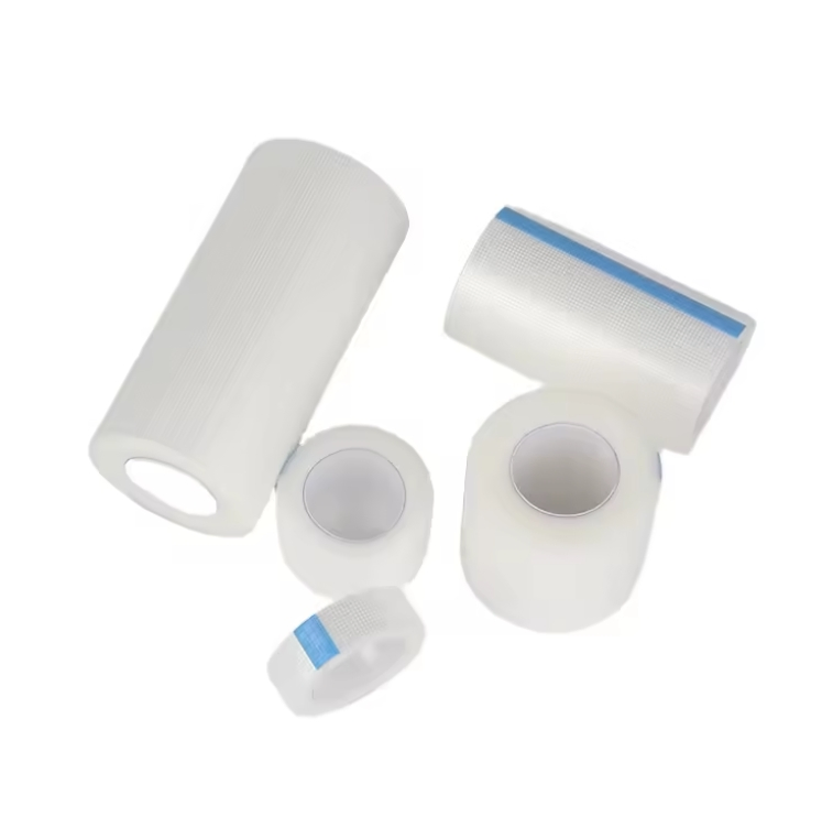 Medical Disposable Transparent Film Roll Waterproof Fixation Surgical Wound Care Hypoallergenic PE Tape