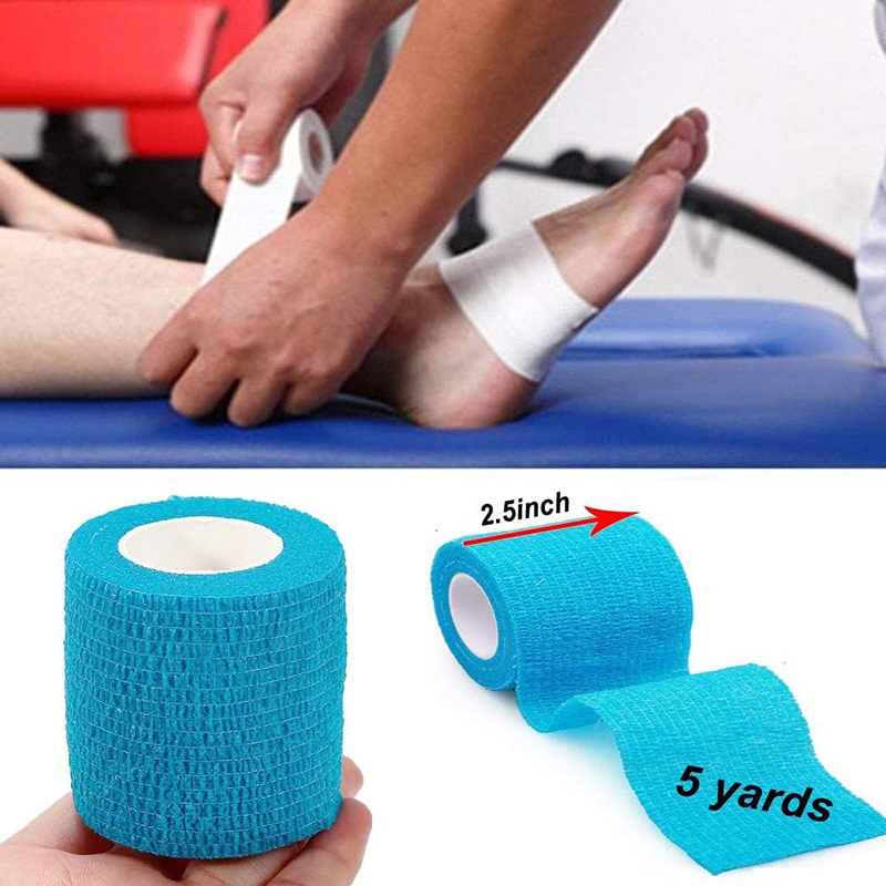 Self-Adherent Cohesive Bandage Medicalwrap Sports Tape for Medicaluse Sports First Aid and Helps Protect Skin