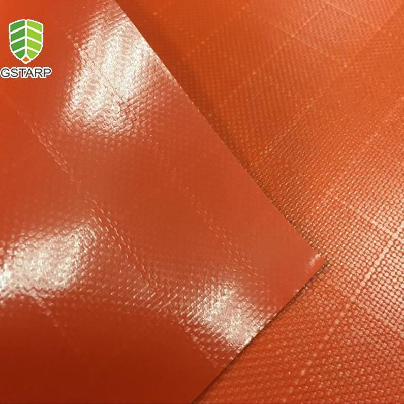 Waterproof High Strength Polyester Plastic Canvas Tent Bag Material 18oz Vinyl PVC Tarpaulin for Roof Trailer Truck Cover PVC Tarpaulin Infusion Bag 0.7/0.9/1.2