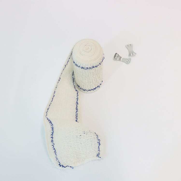 Hot Sale CE Approved Elastic Bandage Cotton Elastic Crepe Bandage with Elastic Band Clip Cotton Crepe Bandage