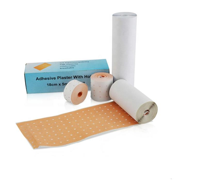 Hospital Use Perforated White Skin Color Zinc Oxide Bandage Aperture Adhesive Plaster