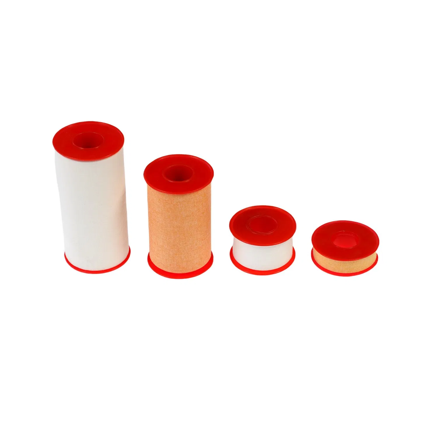 Medmount Medical/Sports/Surgical White/Skin Color Adhesive 100% Cotton Fabric Zinc Oxide Plaster Roll with PE Tin Package