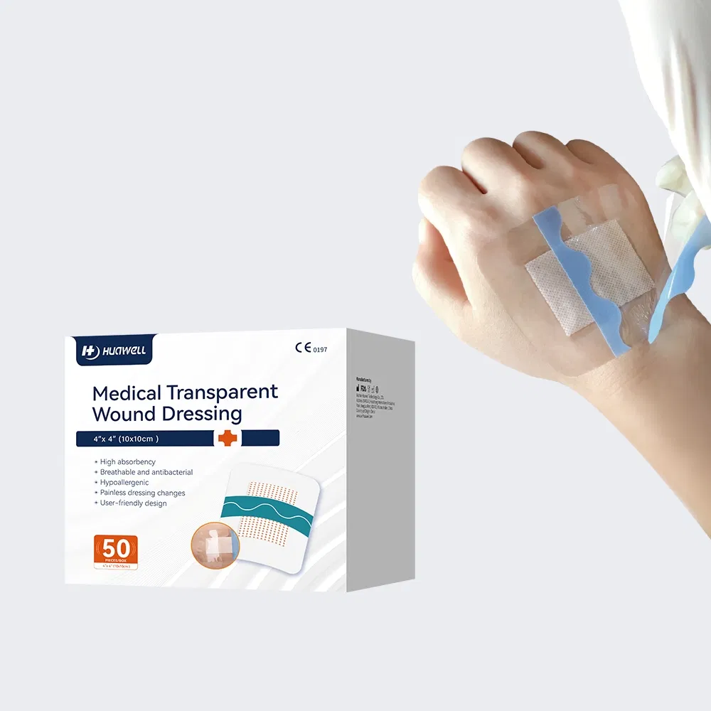 Medical Sterile Waterproof Dressing, Large Picc IV Cannula Patch, Transparent Film Dressing for Cesarean Section, Custom OEM Manufacturing