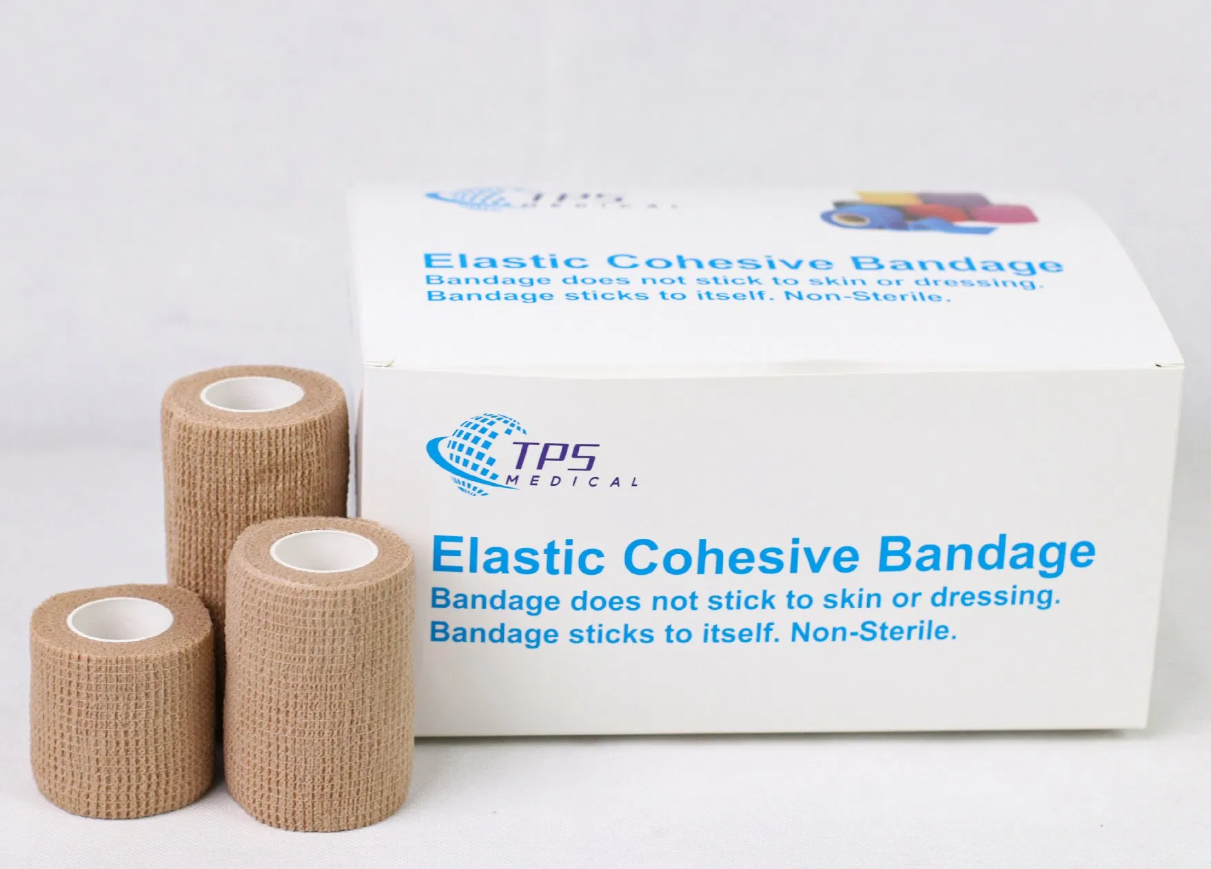 High Quality 2"X5 Yard Green Non-Latex Wrap Self-Adherent Cohesive Bandages