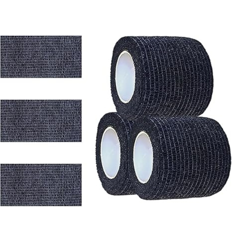 2" Wide X 5 Yards Tattoo Grip Tape Non-Woven Self-Adherent Cohesive Bandage for Tattoo Medical Use, Sports