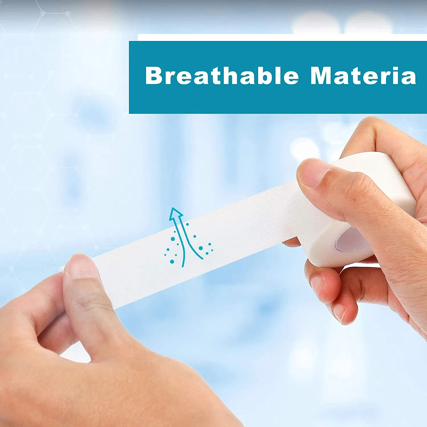 Easy-to-Tear Disposable Surgical Tape Transparent Self-Adhesive PE Tape for Medical Use