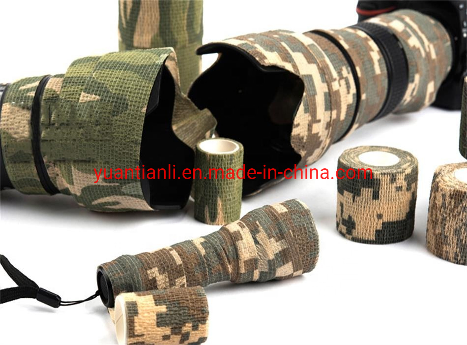 Non Woven Waterproof Camo Vet Wrap Self-Adherent Cohesive Tape Bandage Elastic Compression Manufacturer