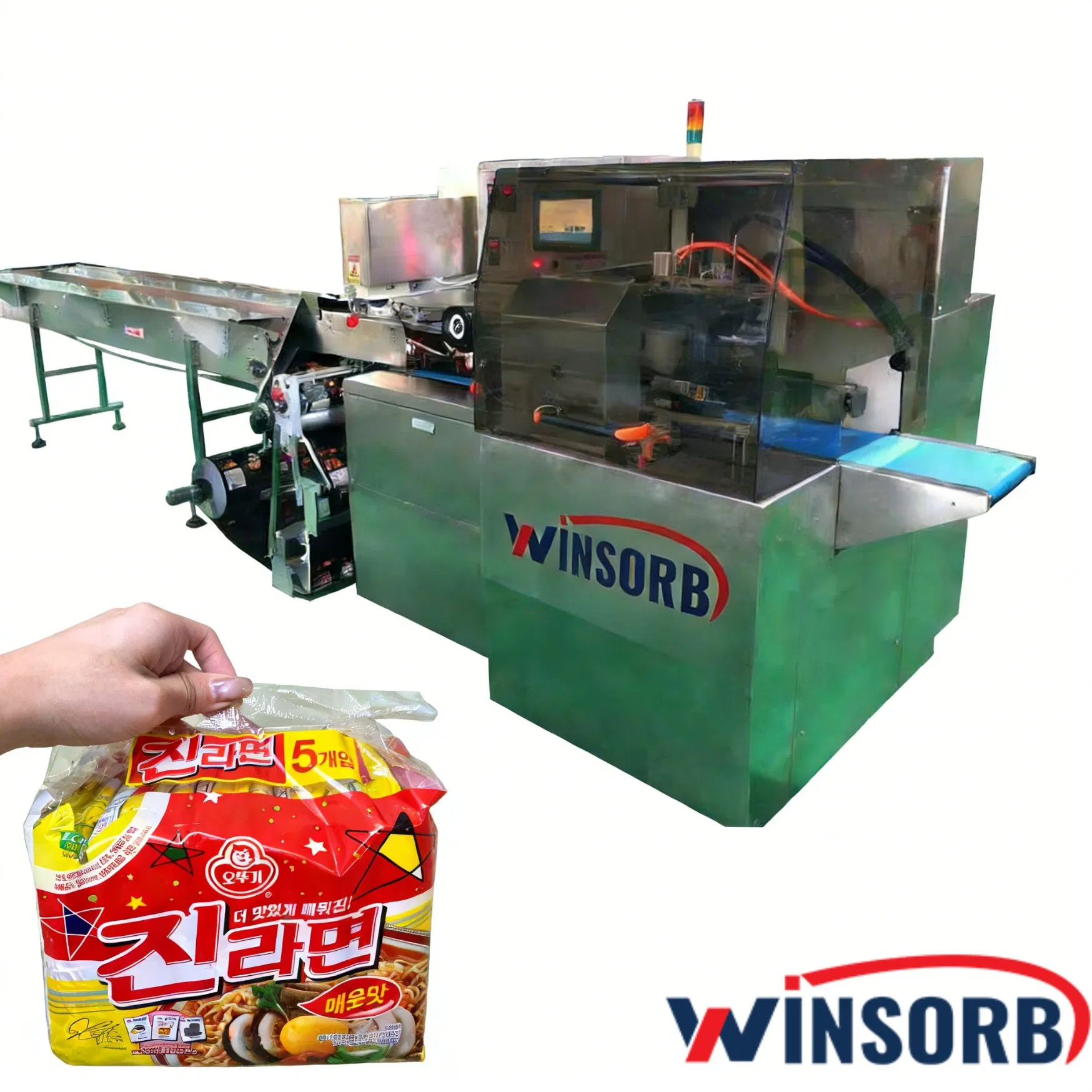 Wide Application for Various Wba-X720 Bottom Feeding Box Motion Pillow Packaging Machine