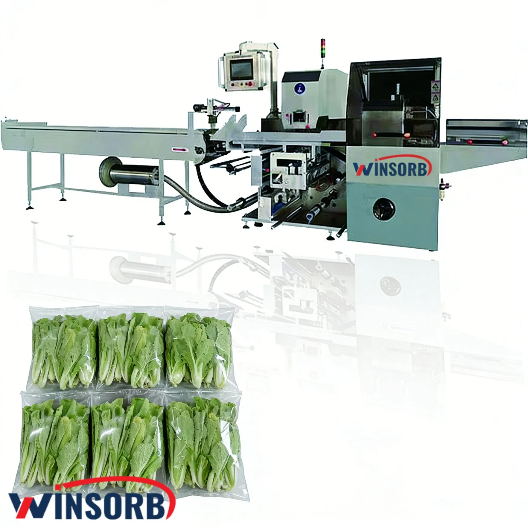 Wide Application for Greens Wba-V720 Automatic Box Motion Pillow Packaging Machine