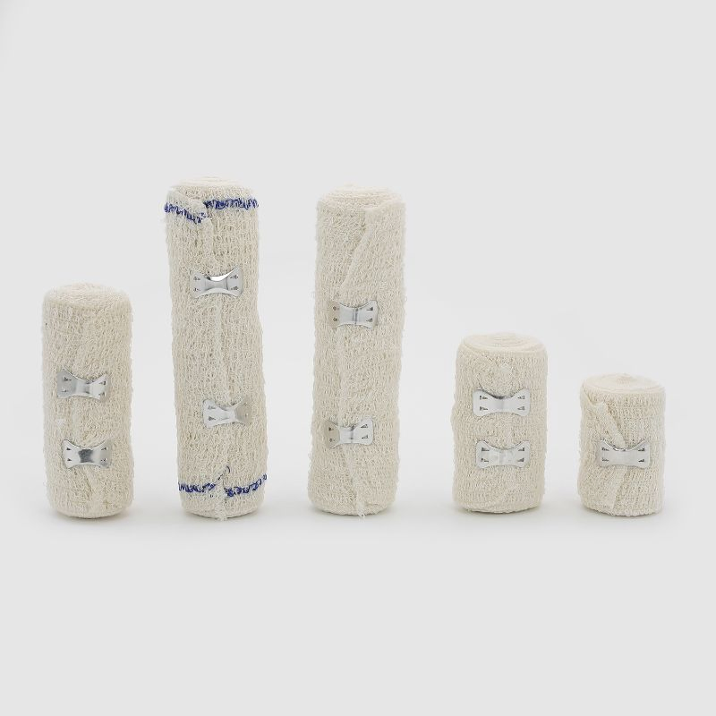 Good Quality 2.5cm 5cm 10cm 15cm * 5m Medical Spandex Adhesive Cotton Colored Elastic Crepe Bandage