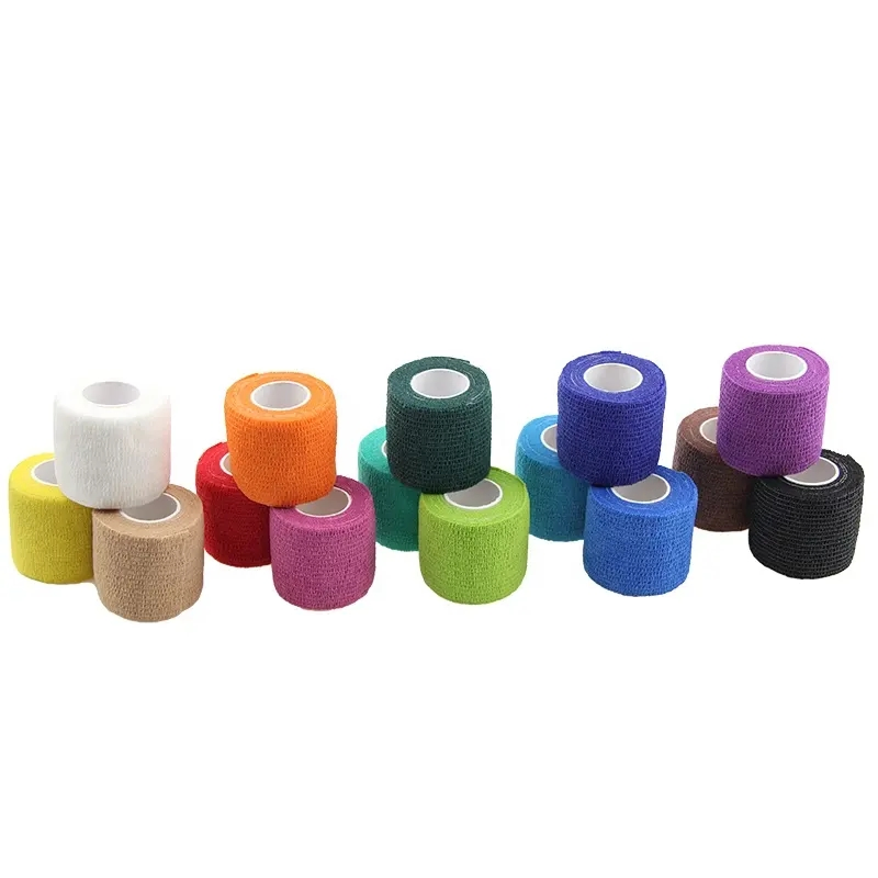 5cm Non-Woven Wrap Animal Self Adhesive Adherent Vet Cotton Dog Pet Self-Adhesive Elastic Cohesive Bandage