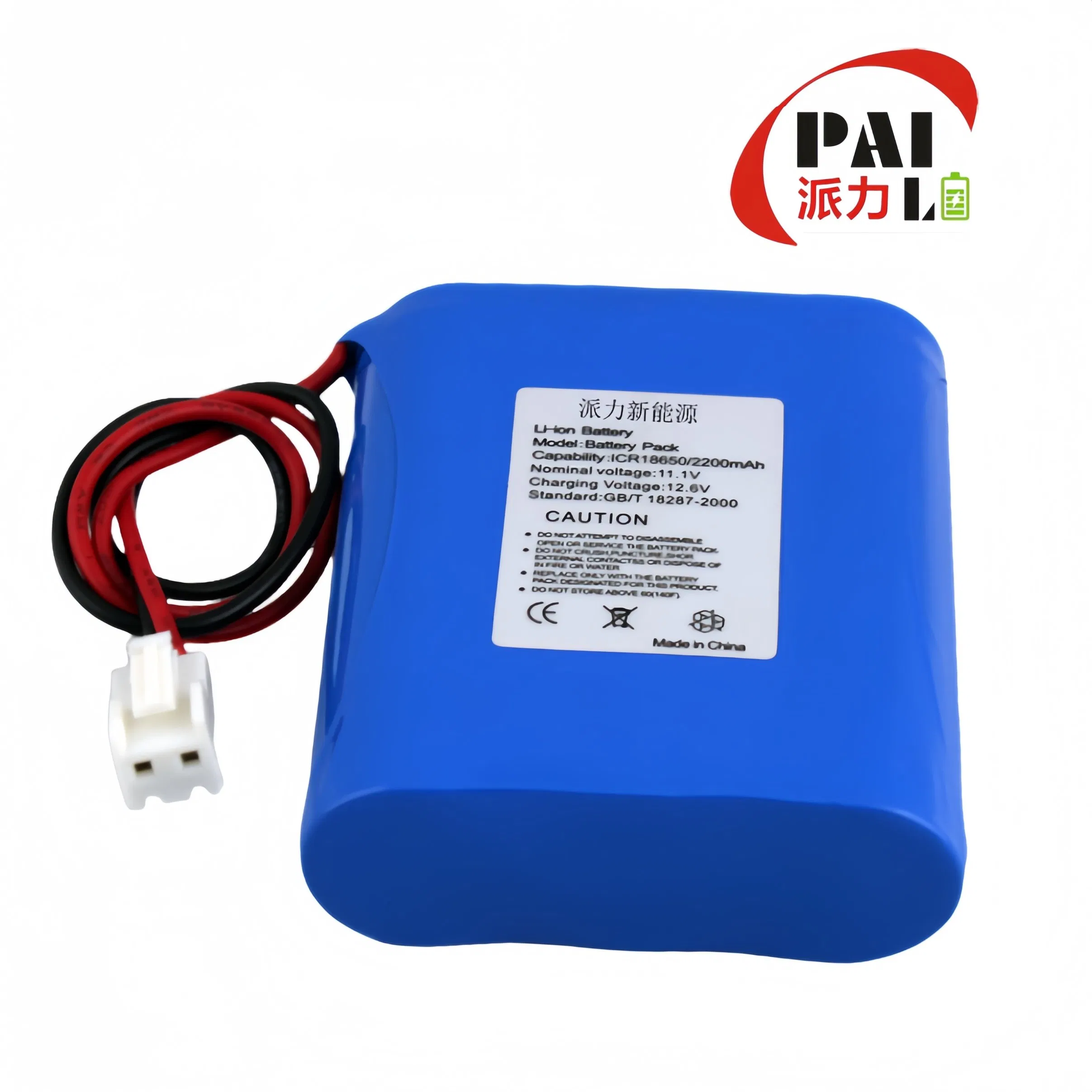 Waterproof Battery 18650 3s1p 11.1V 3200mAh Rechargeable Battery Pack for Infusion Pump Medical Monitors Fitness Equipment