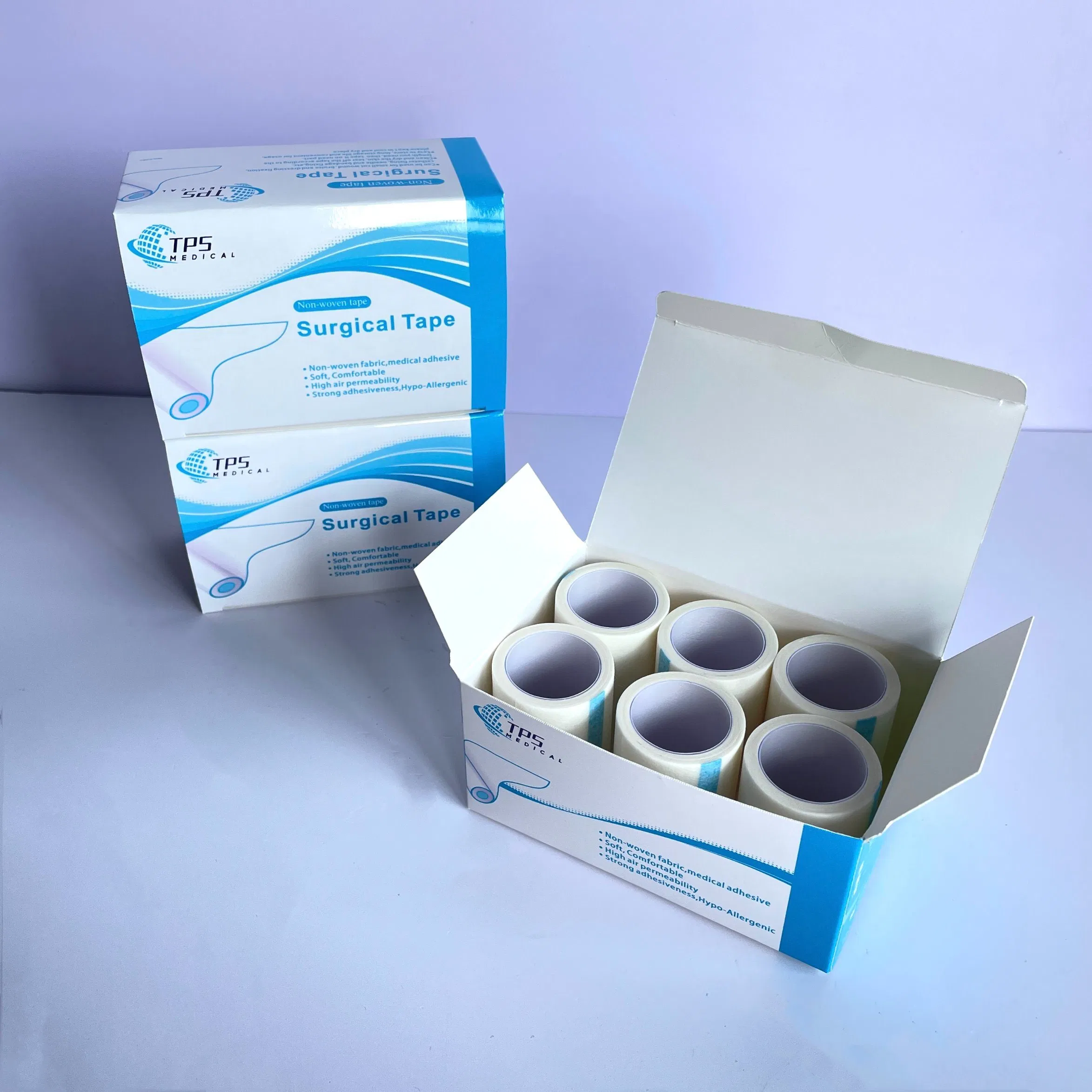 TPS Apostille CE Paper Medical First Aid Surgical Tape Lightweight Breathable Microporous Self Adhesive Latex Free Hypoallergenic Bandage Wound Dressing Tape