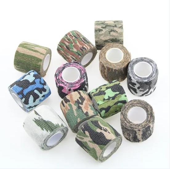 Self Adherent Bandage Wrap Breathable Cohesive Bandage for Stretch Athletic Sports Wrist Ankle Camouflage Bandage
